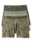 Gap Mens 3-Pack Boxer Brief Underpants Underwear Olive Camo L, Olive Camo, Large