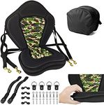 Vashly Kayak Seat, Thicken Seat Cushions for Kayak, Padded Kayak Seats, Canoe Seats with Detachable Storage Bag, Kayak Seat Cushion, for Kayaking Canoeing Rafting Fishing