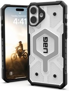 URBAN ARMOR GEAR UAG-IPH24LB-MS-IC iPhone 16 Plus 2024 Shockproof Case, MAGSAFE Compatible, Pathfinder Clear ICE [Authorized Japanese Dealer]