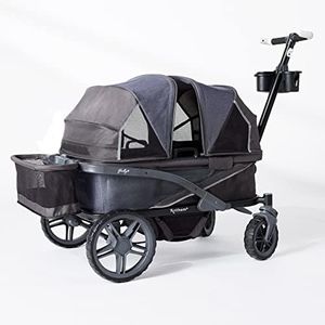 Gladly Family Anthem4 Quad All-Terrain Wagon Stroller, Graphite Special Edition