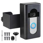 Anti-Theft Video Doorbell Door Mount, Doorbell No-Drill Mount Fit for Most Video Doorbell, Ring Doorbell Holder for Apartment Door, for Video Doorbell 1/2/3/3 Plus/4/Pro/2021