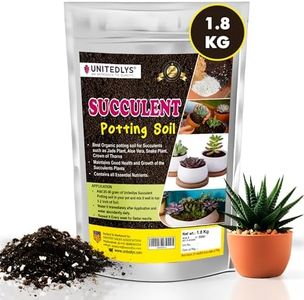 Unitedlys Cactus & Succulent Soil Mix for Plants Home Garden 1.8 Kg | Best Organic Succulent Potting Mix Soil for Succulent Plants | Plant Growth Booster Cactus Soil Mix for Indoor and Outdoor Plants