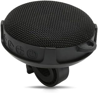 Jectse Bike Speaker, IP67 Waterproof Portable Speaker with Cycling Mount, Dual Pairing Wireless Bluetooth Speaker, 8W Surround Sound, Sporty Style for Outdoor Activities (Black)