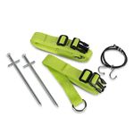 Dometic Storm Straps Tie Down Kit for Kampa or Dometic Awnings - Heavy Duty Secure Fit Acessories and Parts for Caravan, Motorhome, Campervan, Air Awning, Tent - Green