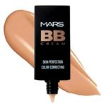 MARS BB Cream Lightweight Foundation | Blendable BB Cream for Women | Colour Correction for All Skin Types (30 ml) (Biscuit)