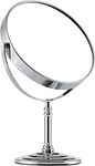 AASTIK Magnifying Mirror 5X Makeup Mirror Large Tabletop Two-Sided Swivel Vanity Mirror Chrome Vanity Mirror Cosmetic Vanity Mirror