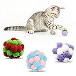 WestMi Cat Toys Balls, Colorful Sof
