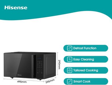 Hisense 900W Microwave Grill – Black