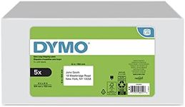 DYMO Authentic LW Extra-Large Shipping Labels for LabelWriter Label Printers, White, 4" x 6", 5 Rolls of 220 (1100 Total)