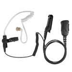 SHEEPDOG MICROPHONES Sheepdog Pro Acoustic Tube Earpiece with Microphone, Compatible with Motorola R7, ION and MXP600, Black Cable (SPM-1300-M20), Premium Headset
