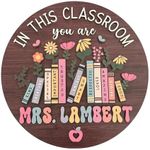 Personalized 3D Teacher Door Hanger, Teacher Appreciation Gifts, Custom Teacher Name Sign Plate for Desk, Teacher Gift, Teacher Welcome Sign, Student Gifts