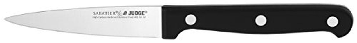 Judge IV01 Sabatier Paring Knife with Curved Stainless Steel Blade, Dishwasher Safe 9cm / 3.5" - 25 Year Guarantee