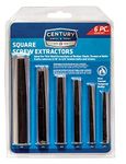 Century Drill and Tool 73214 Square Flute Screw Extractor Set, 6-Piece