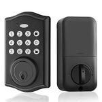 Door Lock Keyless Entry Smart Door Deadbolt Lock with Electronic Keypads and Key, Auto Lock for Front Door Home Office