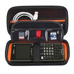 BOVKE Graphing Calculator Case for Texas Instruments TI-Nspire CX II CAS/CX II Color Graphing Calculator and More, Mesh Pocket for Cables, Pencil, Eraser, Battery and Other Accessories, Black