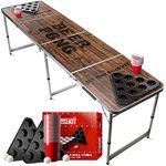 Beer Pong Official Full Set | Old School | 1 Table + 2 Racks + 22 Red Cups + 4 Balls | Complete Pack | Official Table Size | Party | OriginalCup®