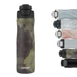 Contigo Autoseal Couture Stainless Steel Water Bottle with Autoseal Technology, 100% Leak-Proof, Insulated Bottle Keeps Drinks Cold for up to 28 Hours, BPA Free, 720 ml, Textured Camo