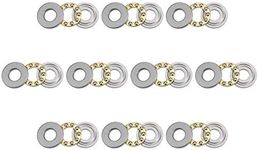 uxcell F8-19M Thrust Ball Bearings 8mm x 19mm x 7mm Chrome Steel Single Direction 10pcs