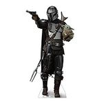 Advanced Graphics The Mandalorian with Child Life Size Cardboard Cutout Standup - Disney Star Wars: The Mandalorian Season 2