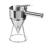 Sajag Stainless Steel Funnel Octopus Balls Tools With Handle & Rack, Pancake Batter Dispenser, Waffle Batter Dispenser, Pancake Maker Cooking Tools