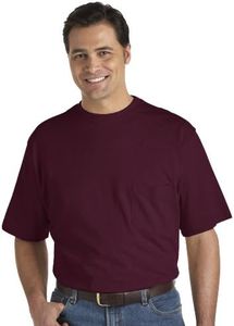 Harbor Bay by DXL Men's Big and Tall Moisture-Wicking Pocket T-Shirt Fig 6XLT