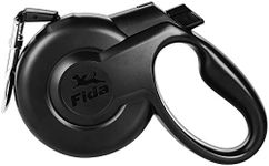 Fida Retractable Dog Leash, Heavy Duty 16 ft for Medium Dog or Cat up to 55 lbs, Pet Walking Leash, Tangle Free, One-Handed Brake, Styleash Series (M, Black)