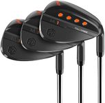 FULL CHOICE Golf Wedge Set, 52/56/60 Degree Golf Sand Wedge, Gap Wedge, Lob Wedge Golf Clubs, Wedges Golf Clubs for Men Women Right Hand, CNC Milled Face for More Spin and Control