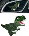 ORIESSE Dinosaur Car Air Freshener Vent Clip,Refillable Aroma Diffuser with T-Rex Design,Customizable Scents and Interchangeable Decor for Women,Teens,New Drivers (Green)