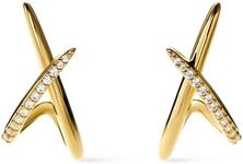 Gold Stud Earrings - Sloane Pave