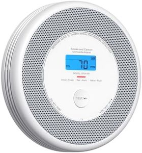 X-Sense Wi-Fi Combination Smoke and Carbon Monoxide Alarm for Home with English Voice Alerts, Wireless Interlinked Voice Alarm Requires SBS50 Base Station, XP0A-MR, 1-Pack