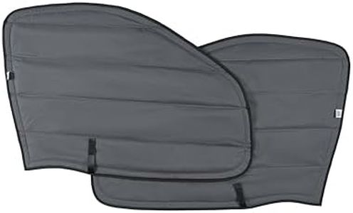 VANLUSIS Magnetic Insulated Front Door Window Covers (Pair) for 2014–2025 RAM ProMaster Vans, Blackout Privacy Sun Shades for Stealth Camping – Dark Gray