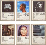 Set of 6 Drake Poster Album Cover Posters 8 by 12 inch Music Posters for Room Aesthetic Canvas Wall Art for Teens Room Decor UNFRAMED