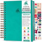 Clever Fox Budget Planner & Monthly Bill Organizer With Pockets. Expense Tracker, Budgeting Journal & Financial Book. Medium, 5.1x8.2" (Turquoise)