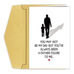 Goroar Father Figure Father's Day Card, Sincere Father's Day Card for Stepdad Uncle Brother, You've Always Been A Father Figure