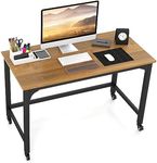 Costway 120cm Rolling Computer Desk