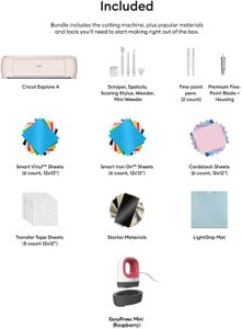Cricut Explore 4 Essentials Plus Bundle – Cutting Machine Set, 2025