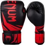 Venum Challenger 3.0 Boxing Gloves - 16oz, Black/Red, 16 oz