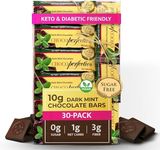 Chocoperfection Sugar Free Dark Mint Chocolate- 10g Bars (Pack of 30)