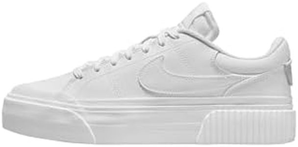 NIKE Women's Tennis Low, 11 AU, White/White-white, 12