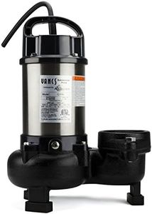 Aquascape Tsurumi 12PN 1hp, 115V, Submersible Pond & Waterfall Pump, high Flow, 11,500 GPH, 3" Discharge