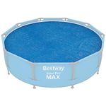 Bestway BW58241 10 feet Steel Pro Frame, Solar Swimming Pool Cover, Blue