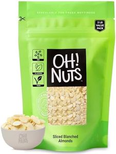 Almonds Blanched Sliced | Raw - 100% Natural | 2 LB | High-Protein Almonds | Packed in New York Zip-Seal Bag for Exceptional Freshness by Oh Nuts