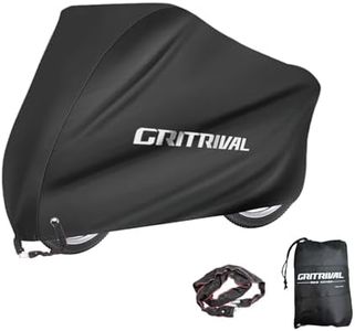 GRITRIVAL Bike Covers Outdoor Storage Waterproof It has Three Colors and Two Sizes The Bicycle Cover is Equipped with a Bike Rack Chain Lock