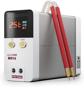 GLITTER Spot Welder, 10600W 1800A Battery Spot Welder, Auto Spot Weld Capacitor Spot Welder for Lithium Batteries, 99 Gears Battery Welder for 18650 Cell Phone DIY Repair with Butt Welding Base, 801A