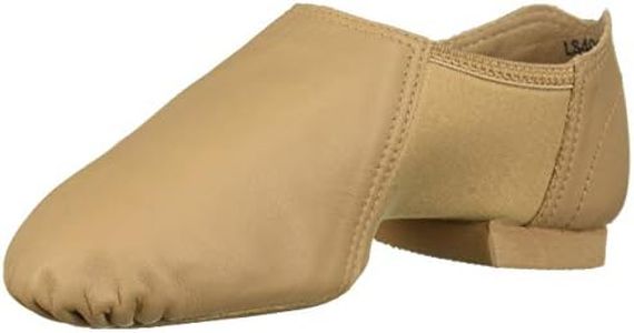 Leo Girls' Gioflex Jazz Boot Dance Shoe, Tan, 11.5 Medium US Little Kid