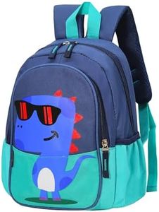 POWOFUN Kids Toddler Preschool Travel Backpack Cool Cute Cartoon Daypack (Dinosaur Green)