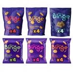 The Healthy Binge Assorted Baked Chips Healthy snacks for kids and adults| Ragi, Jowar, Moringa, Amaranth & Quinoa Chips | Indian Masala, Cajun Spice, Cheese, BBQ, Chatpata Chaat, Sour Cream Wasabi |Protein and Fiber Rich | Gluten Free| Pack of 24 (40 Gm X 24)