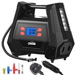 Oasser Air Compressor Tire Inflator Portable 150 PSI Tire Pump with AC DC Dual Power Supply Electric Air Pump for Car, Motorcycle, Bike, Balls, Inflatables Dual Use for Car and Home