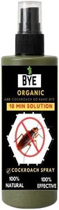 Bye Organic Cockroach Repellent Spray | Natural & Herbal Formula with Essential Oils | Non-Toxic, Eco-Friendly Ant Killer for Home, Kitchen, Garden | Safe Around Kids & Pets – 100ml (Cockroach Spray)