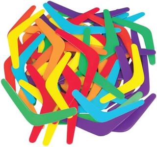 Fun Express Plastic Boomerangs - VBS Vacation Bible School Supplies/Decor - Outdoor Play, School and Daycare Activities for Kids - Bulk Pack of 48